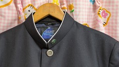 ^_^ Japanese SchoolBoy Uniform . Excellent . Navy. L~ XL. School Badge. 180A