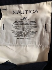 Nautica Boy’s sz 20 Reg.Navy School Uniform Pants 30” Waist