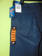 Dickies Boys 16 Husky Navy Work Pants NWT Uniform Straight Leg Slacks