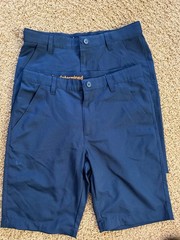 French Toast Boy Size 16 Navy Blue flat front Dress Shorts Uniform lot of 2