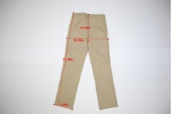 Old Navy Straight Chino Khaki Tan Pants Built In Flex Uniform Youth Boys 14