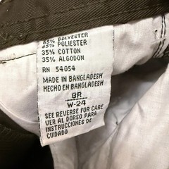 Bugle Boy Pleated Front Chino Pants Prep School Uniform w Belt Sizes 8 Brown NWT
