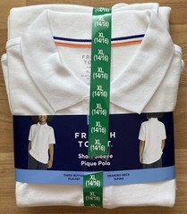 French Toast 2 Pack schoolwear Polo Shirt Boys White Size XL (14/16)