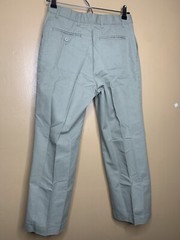 1Boy’s Husky 28 School Uniform Pants Straight Leg Beige Adjust Waist Khaki #1