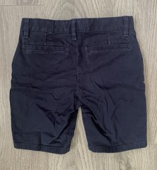 GAP Kids Boys Chino Shorts School Uniform 7 Navy Blue Organic Cotton Schoolwear