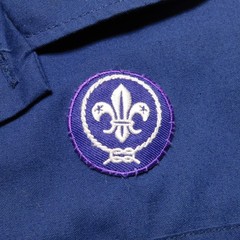 Boy Scouts Of America Shirt Boys Medium Blue Cub Scout Uniform Belt Webelos