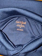 Cat And Jack Navy Blue Cotton Blend Polo School Uniform Boys Size Medium