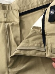 French Toast Uniform Khaki Navy Boys Flat Front Short Size 16 Husky Adjustable