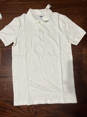 3 Old Navy Boy’s Pique Uniform Stretch Polo White Size XL 14-16