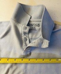 Boys School Uniform Polo Shirt Short Sleeve TAGLESS Size M (5) Regular Cotton