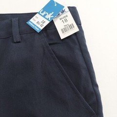 Unik School Uniform Pants Boys Size 18 Navy Blue Adjustable Waist NWT New