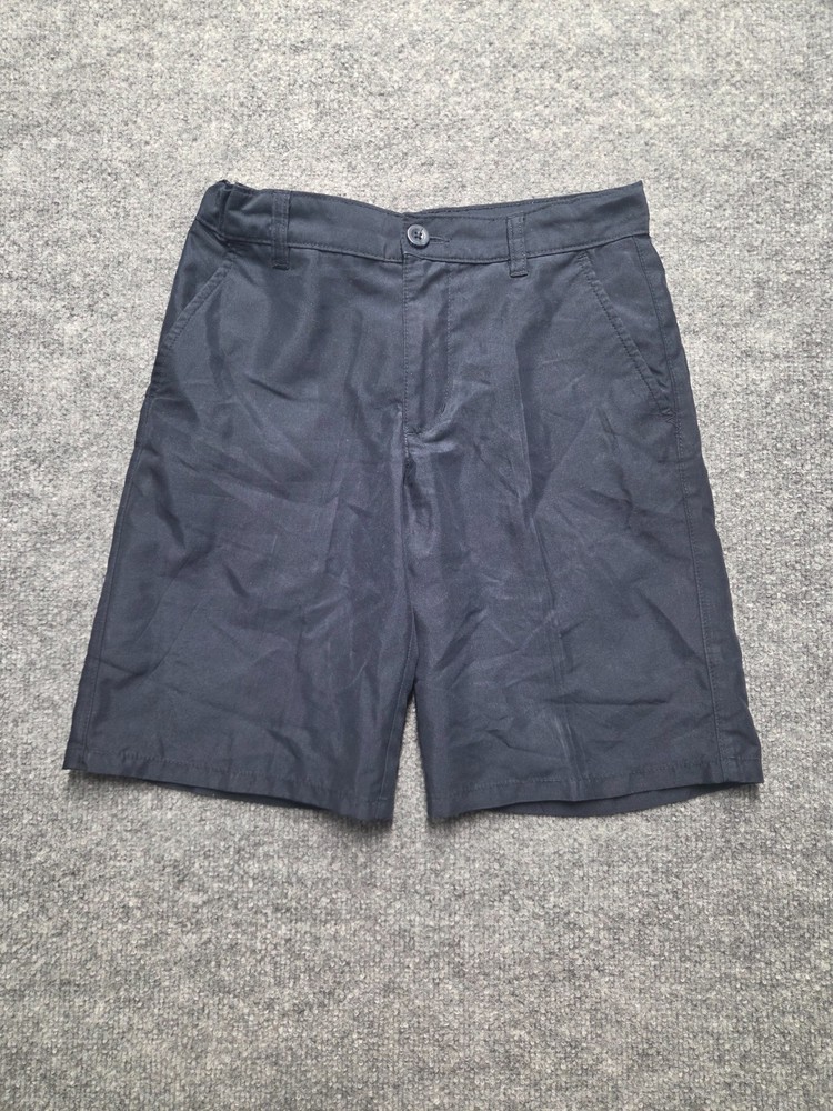 Nautica School Uniform Boy’s Short Blue Sz 12 Belted Loops Slash Pockets Pull On