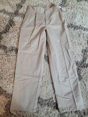 Claiborne Boy Approved Schoolwear Khaki Pants Size 16 Pleated New Garment Guard
