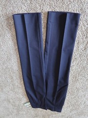 boys girls school uniform pants navy blue with pockets, easy care wrinkle free