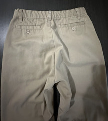 Authentic Galaxy School Uniform Pants Boys’ Beige Flat Front Size 10