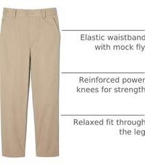 Sz 6 French Toast Boys Pull-On Relaxed Fit School Uniform Pant (Standard &…