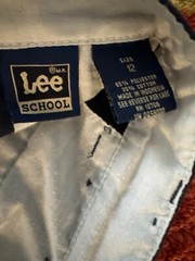 Lee School Boys Navy Blue Uniform Pleated Pants Size 12