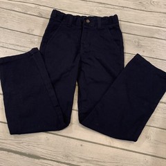 Lot Of 3 Chaps Boys Pants 8 Slim S Polo Shirt Button Up M Plaid School Uniform