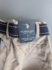 Boys Size 5 Khaki School Uniform Shorts U S Polo Assn New w/ Tags