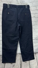 George Pants Husky Boys School Uniform Flat Front Navy Blue Size 12H