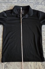 Lot Of Four (4) George Youth Size L 10-12 Polo Shirts 100% Polyester Black