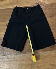 Dickies Boys School Uniform FlexWaist Flat Front Shorts Black KR123BK Sz 16