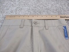 Nautica Shorts Khaki Adjustable Waist with Stretch School Uniform 14 Slim NWT