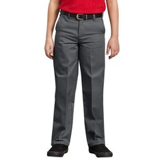 Dickies Boys’ Flexwaist Classic Fit Flat Front Straight Leg Pants, Size 18 Husky