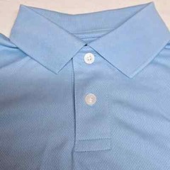 NEW! SET OF 2 Size Medium Performance Uniform Polo Shirt, Light Blue -Cat & Jack