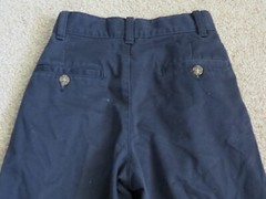 GEORGE BRAND PLEATED FRONT ADJ. WAIST NAVY PANT-SIZE 10 SLIM