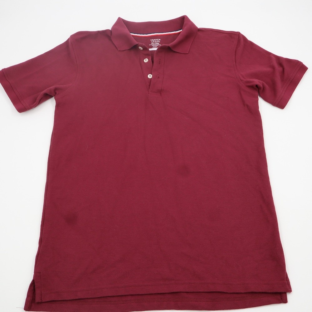 French Toast Kids Burgundy Short Sleeve Polo Shirt School Uniform XXL 18/20
