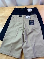 New Boy’s Chaps Approved Schoolwear Shorts in Navy Blue or Khaki-