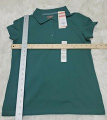 NEW Cat & Jack Girl’s School Uniforms Short Sleeve Polo Shirt NWT – Dark Green