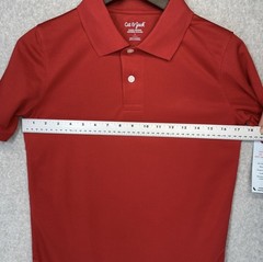 Cat & Jack Boys Top Red School Uniform Polo Shirt Size Large Large Wicking NWT