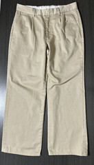 Preferred School Uniform Boys Pants Beige Pleated Front Size 14 Husky
