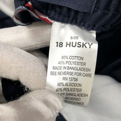 NWT French Toast School Uniform Pants 18 Husky Relax Fit Pull On Navy Blue