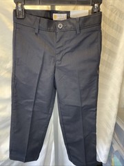 Dennis Uniform School Flat Front Pant Boys 8 Regular Irvington Style 077000 Navy