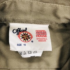 GPH ROYAL RANGER Khaki SHIRT Uniform Boys Sz 16 Short Sleeve NWT