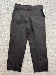 Cat & Jack Suit Pants Boys 7 Black Uniform Dress Chino Adjustable Waist School
