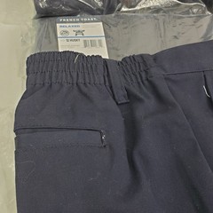 X4 Lot French Toast RELAXED Fit Twill Navy Blue School Uniform Pants Sz 12 Husky