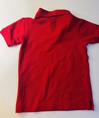 Boys School Uniform Polo Shirt Short Sleeve TAGLESS Size M (5) Regular Cotton
