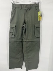 Boy Scouts of America Convertible Canvas Cargo Pants Shorts Youth SZ 10 green