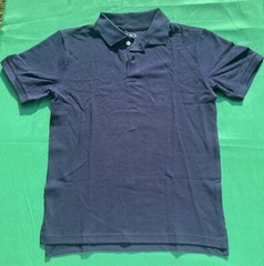Children’s Place Polo Shirt Boys Size 10/12 Navy School Uniform Short Sleeve