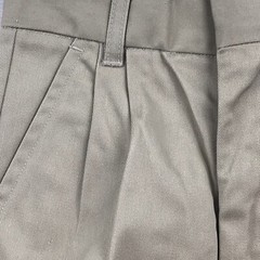 Authentic School Uniform Shorts Boys 6 Beige Elastic Waist Pleated Front NWT