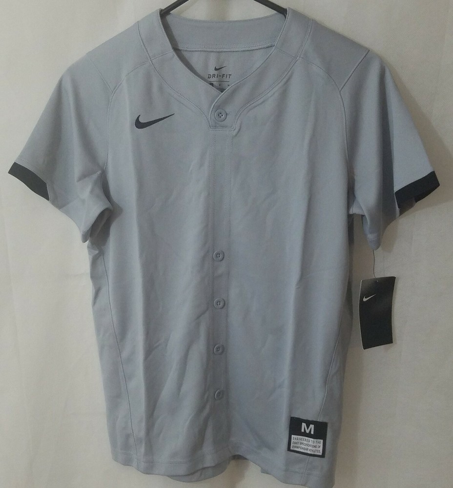 NIKE DRI-FIT BOYS SIZE MEDIUM BASEBALL JERSEY SHIRT NWT
