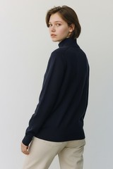 Nautica Kids Unisex Shirt Size M Navy Quarter Zip Long Sleeve Pullover Uniform