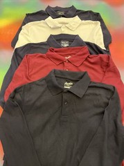 5 Austin Trading Company Boys Size XL 14/16 L-sleeve Uniform Polo Style Shirts