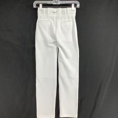 Mizuno Youth Flat Front Regular Fit Polyester Prospect White Baseball Pants