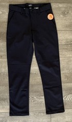 Boys Uniform Quick Dry Skinny Premium Chino Pants. Inner Adjustable Waist Tabs