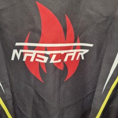Nascar Race Car Driver Jumpsuit Boys M 52″-55″ Black Checkered Suit Hat Costume